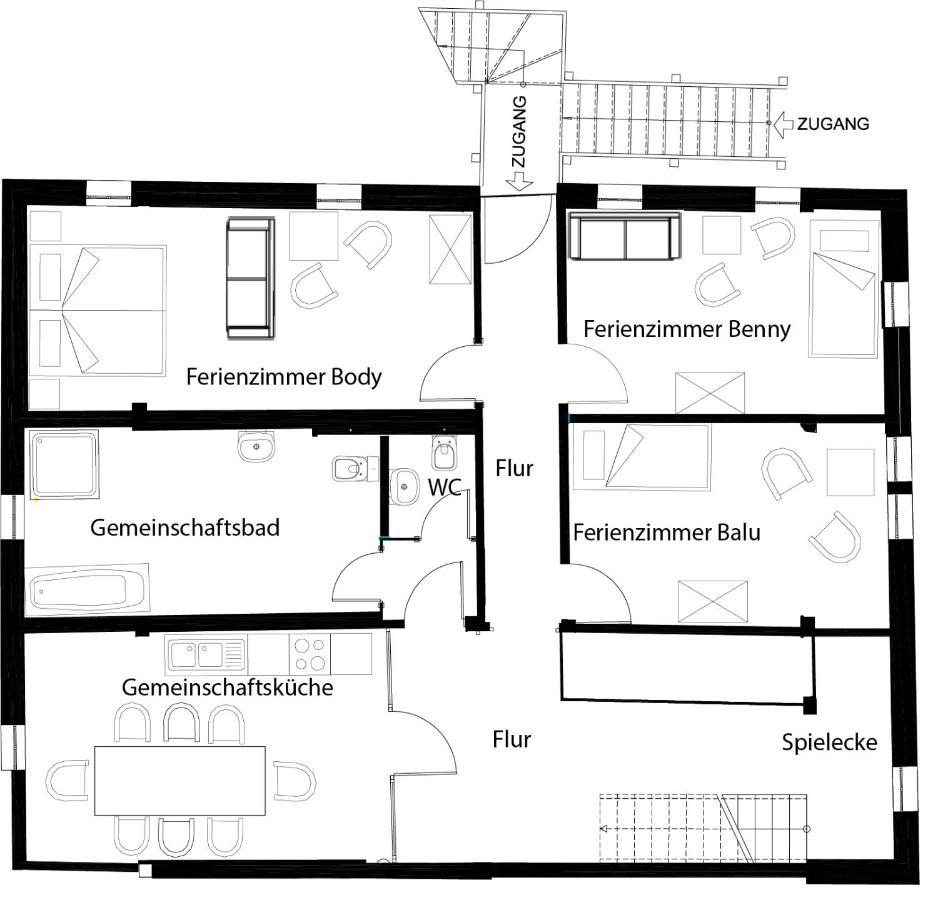 Pferdehof am Burgsberg, Ferienzimmer, Monteurzimmer Seifhennersdorf Exterior foto